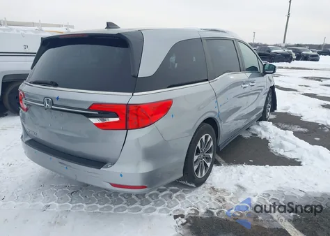 2021 Honda Odyssey Ex-L from USA, damaged, VIN 5FNRL6H71MB042462